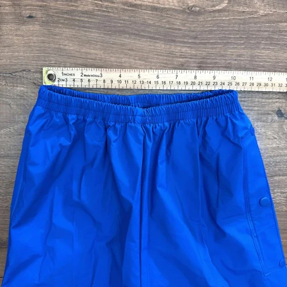 Vintage Columbia Sportswear Mens XS Blue Hooded Rain Jacket Pants Waterproof PVC